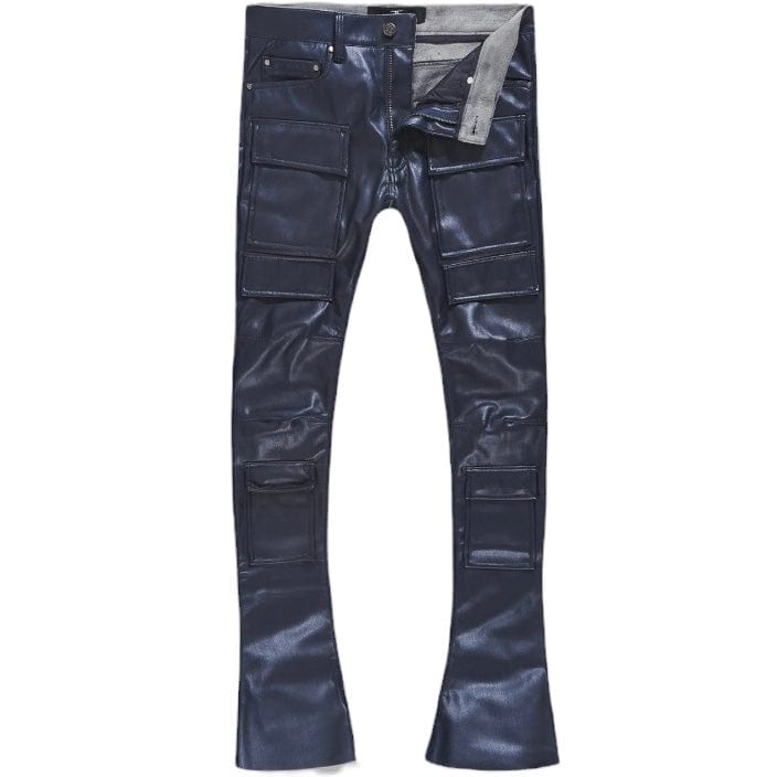 Jordan Craig Ross Stacked Thriller Cargo Pants (Midnight Blue) JRF1218