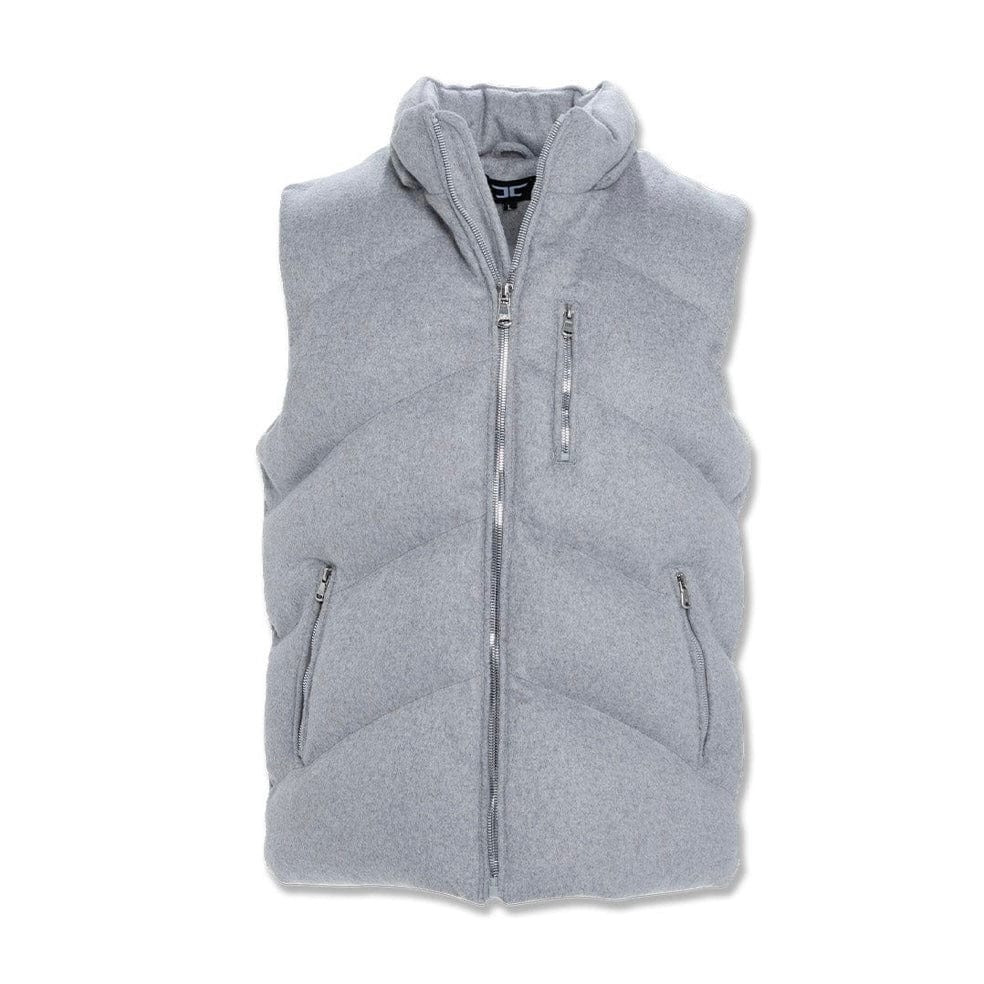 Jordan Craig Tahoe Wool Puffer Vest (Lt Grey) 91586V