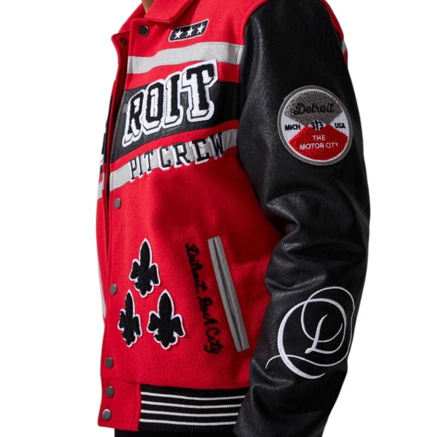 Jordan Craig Trackstar Varsity Jacket (Red) 91652