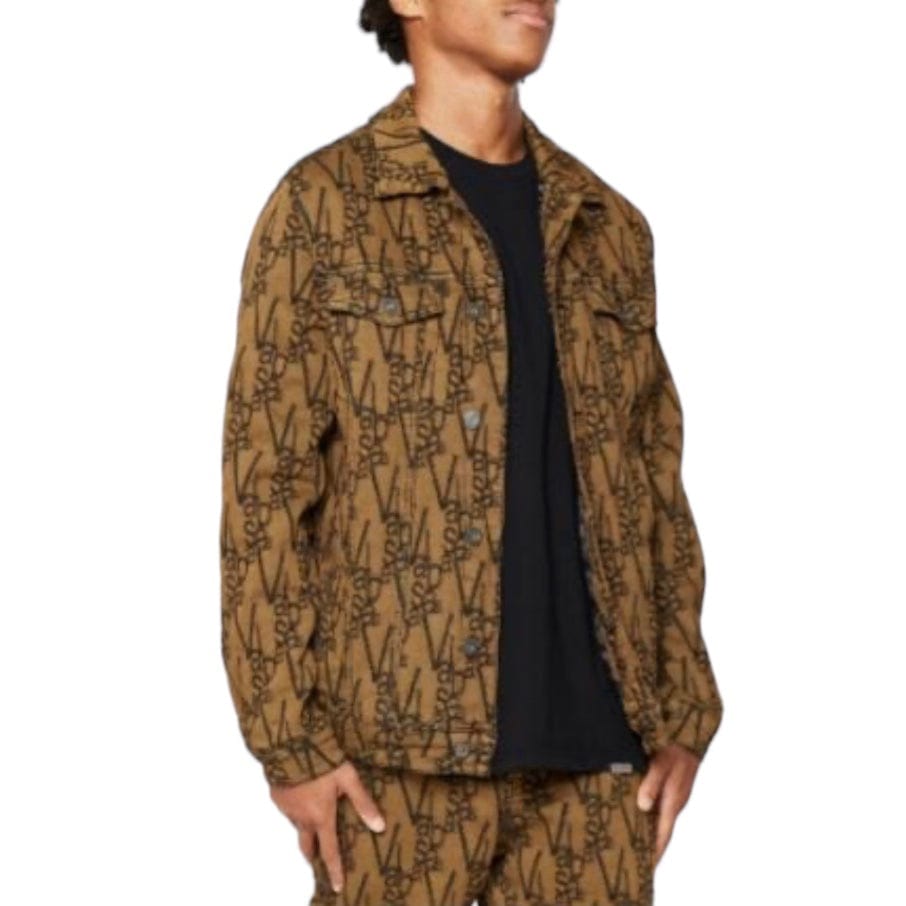 Valabasas "V-Ink" Jacket (Black/Brown) VLBS6022