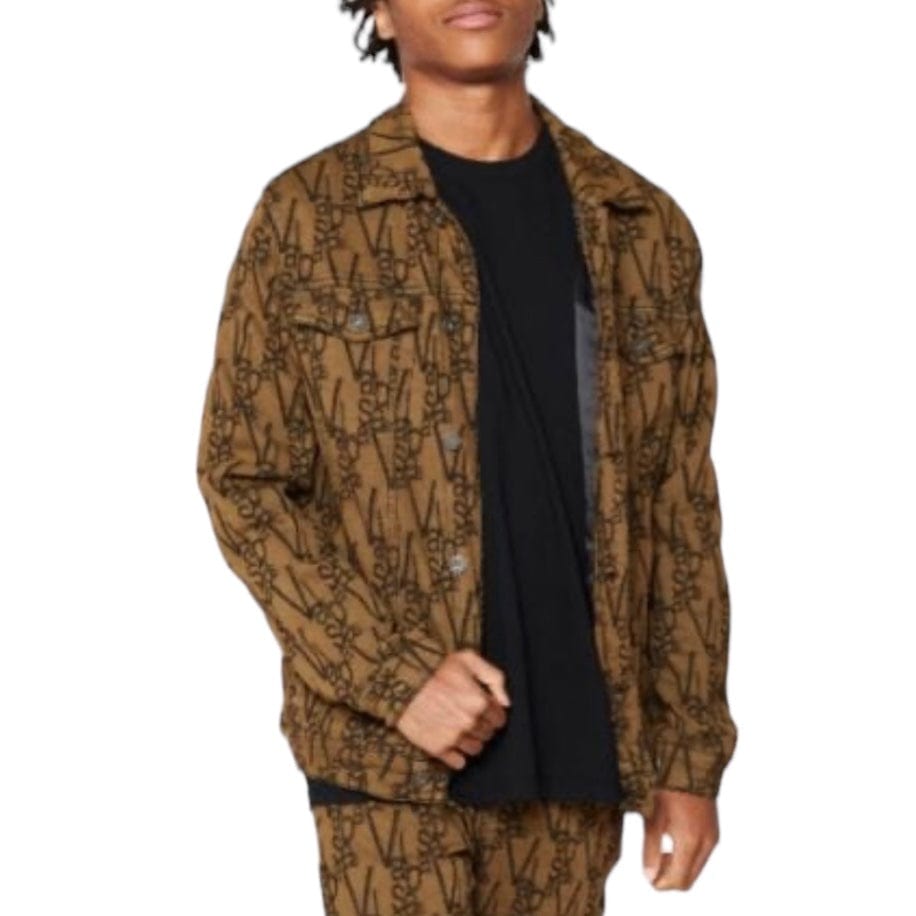 Valabasas "V-Ink" Jacket (Black/Brown) VLBS6022