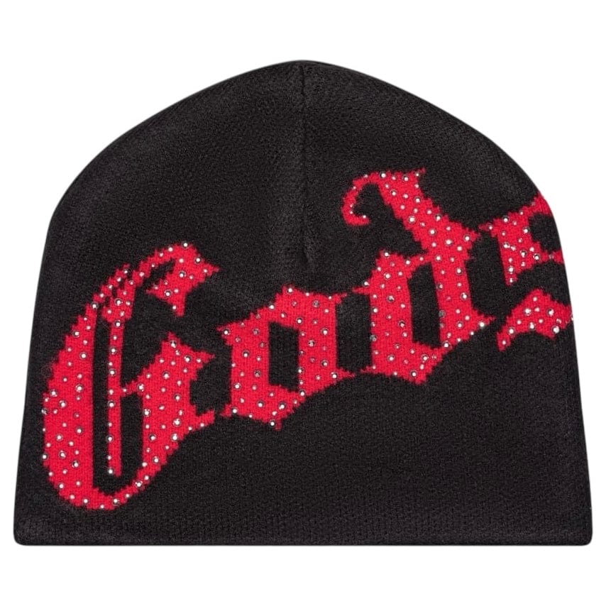 Godspeed OG Logo Studded Beanie (Black/Red)