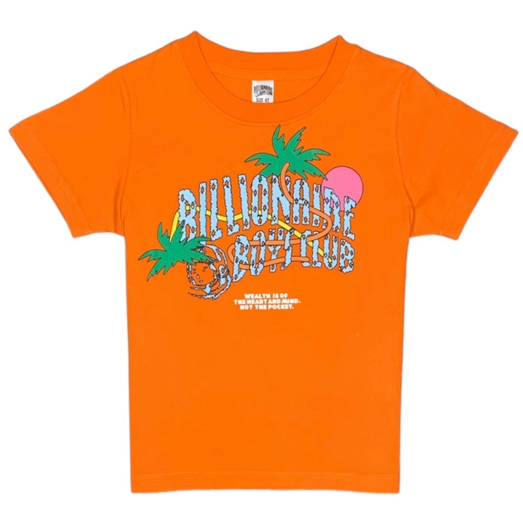 Kids Billionaire Boys Club BB Utopia Arch SS Knit (Orange Peel) 843-3200