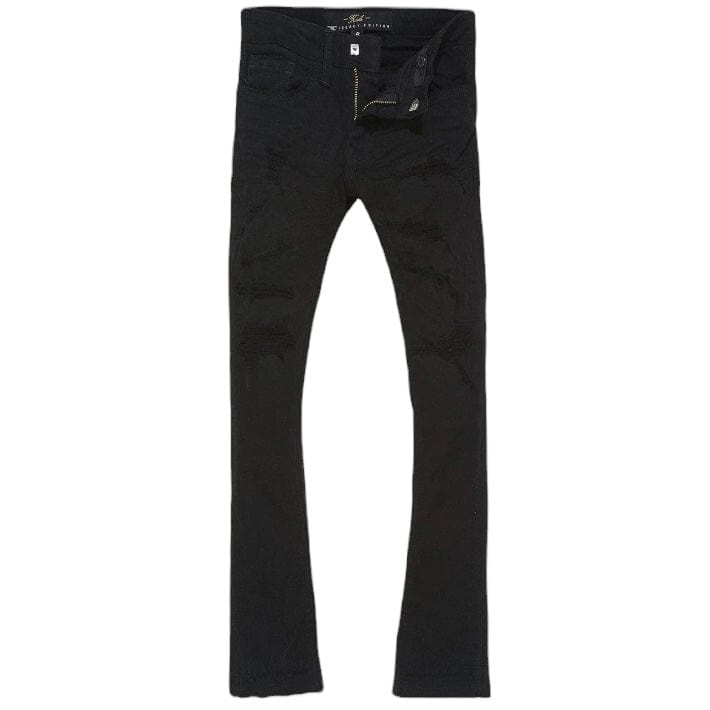 Boys Jordan Craig Stacked Tribeca Twill Pants (Black) JTF990RB