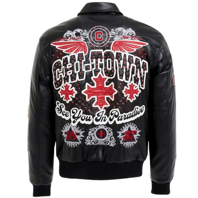 See You In Paradise Windy City Varsity Jacket (Black) 91747