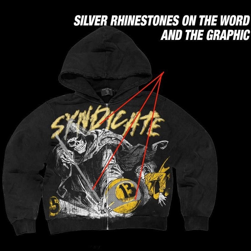 The Syndicate 13 Ball Taxi Hoodie (Black/Yellow Wash)