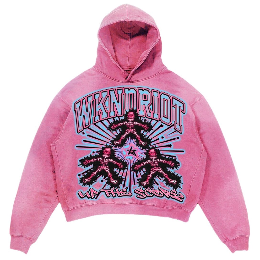 Wknd Riot Up The Score Hoodie (Pink)