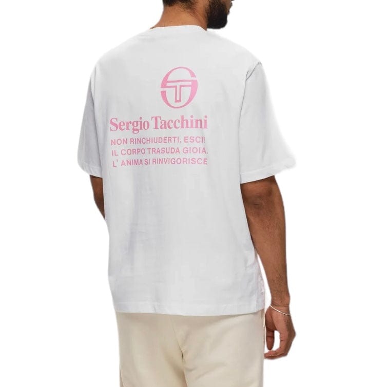 Sergio Tacchini Vernazza Tee (White/Begonia Pink)