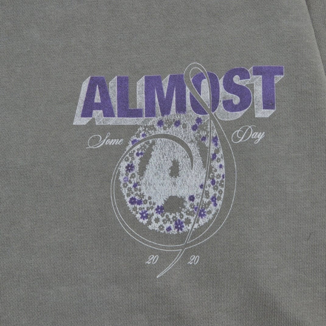 Almost Someday Wreath Hoodie (Vintage Grey) C9-43