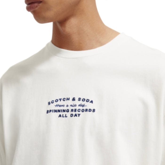 Scotch & Soda Record Store Artwork Tee (White) 173027