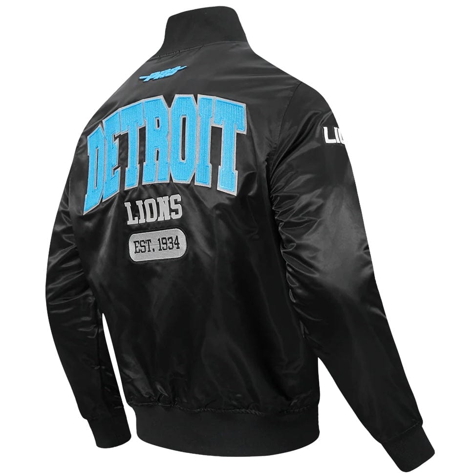 Pro Standard NFL Detroit Lions City Arch Satin Jacket (Black)