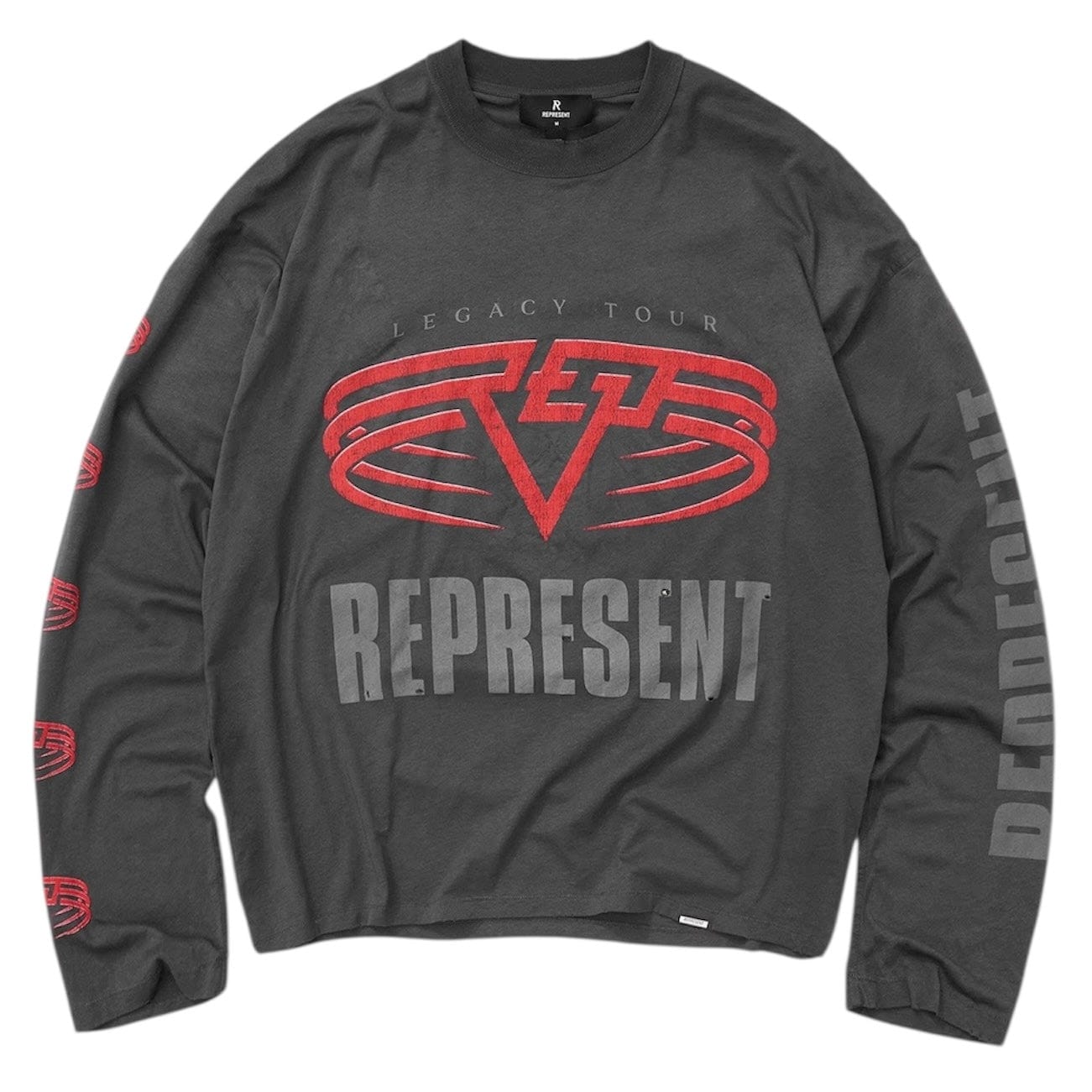 Represent Reversible Living Legacy Tour Long Sleeve T Shirt (Sun Fade Grey)