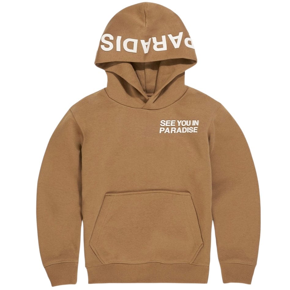 Boys See You In Paradise Tonal Pullover Hoodie (Mocha) 8899HB
