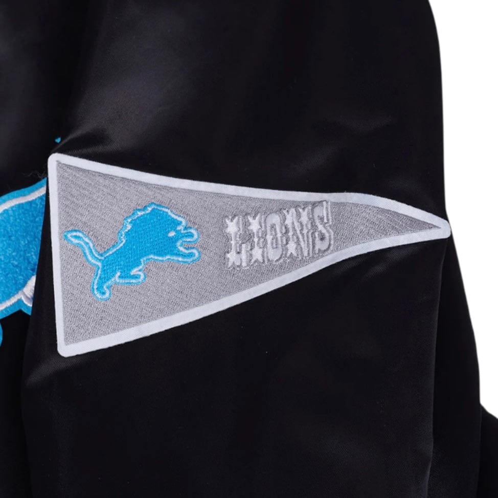 Pro Standard NFL Detroit Lions Best Of Men's Rib Satin Jacket (Black)