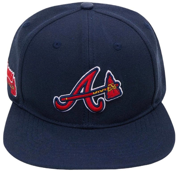 Pro Standard MLB Atlanta Braves Logo Snapback Hat (Midnight Navy)