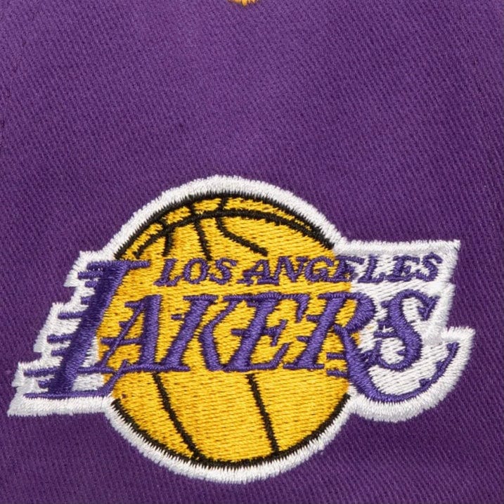 Mitchell & Ness Los Angeles Lakers Block Sweep Pro Adjustable Hat (Purple)