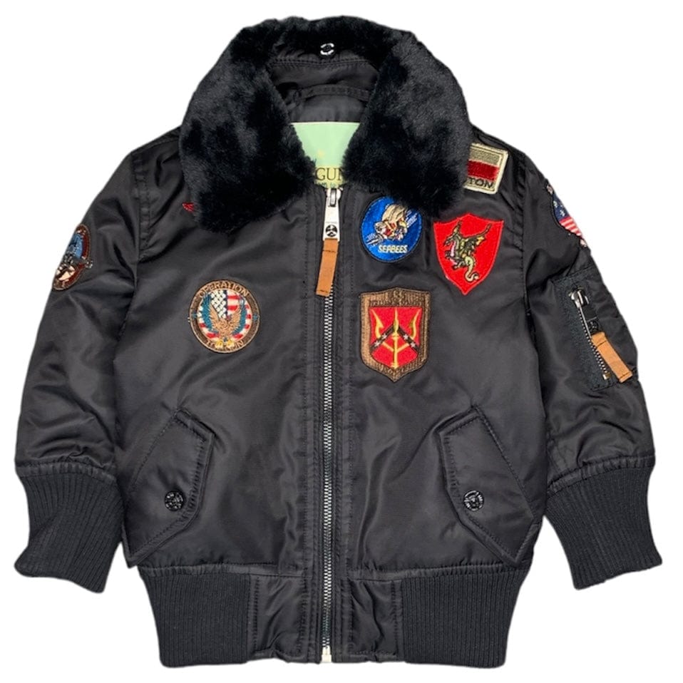 Kids Top Gun Houston Jacket (Black) TGKB