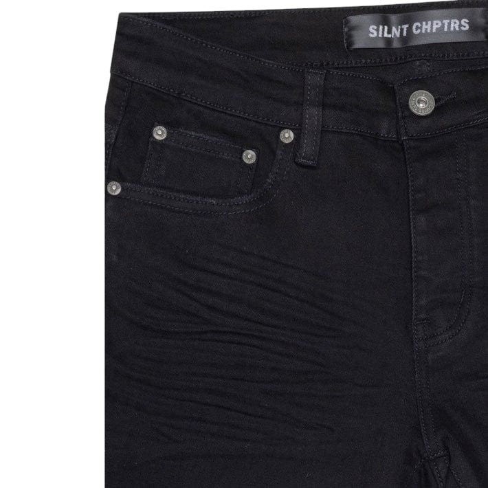 Silnt Chptrs Chptrs Stacked Denim (Jet Black) SC-J2-003