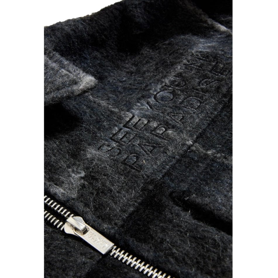 See You In Paradise Hooded Flannel Shacket (Black Shadow) 2568