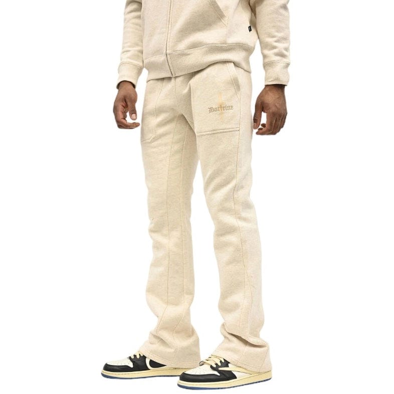 Doctrine Denim Core Dagger Flare Jogger (Heather Oatmeal) DB0050