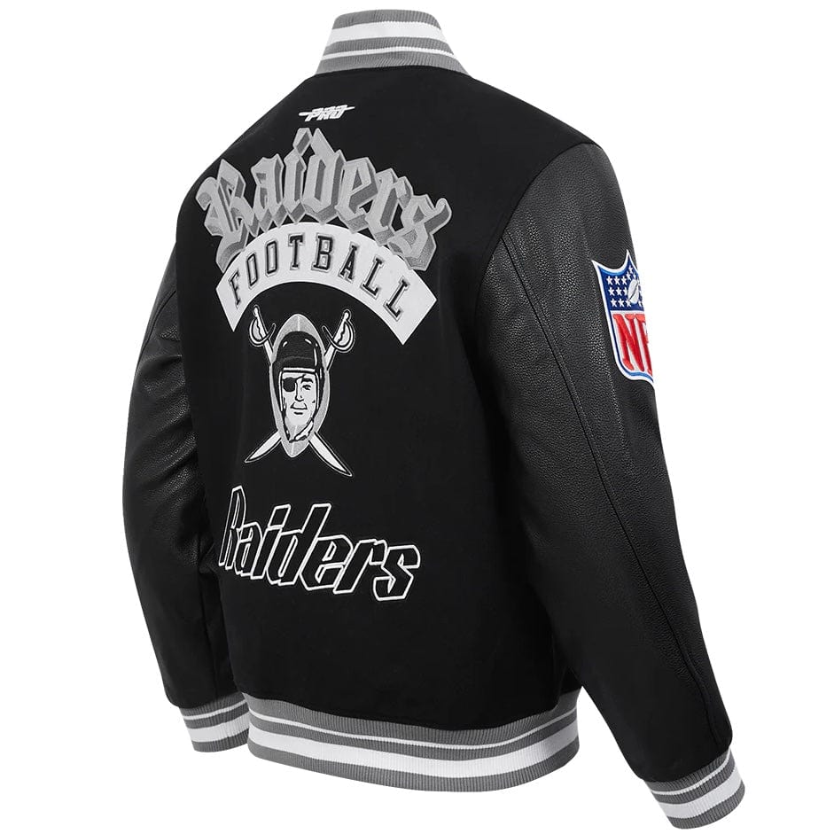 Pro Standard NFL Las Vegas Raiders Best Of Men's Varsity Jacket (Black/Gray)