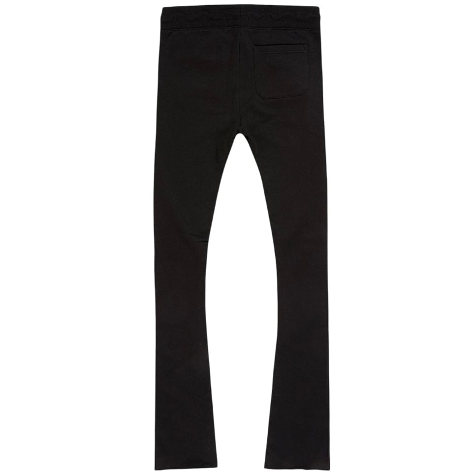 See You In Paradise Tonal Stacked Sweatpants (Black) 8899L