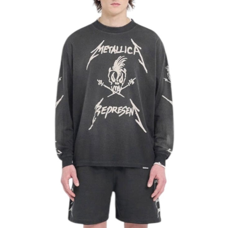 Represent X Metallica Garage Inc LS T-Shirt (Stained Black) MLM4366-230