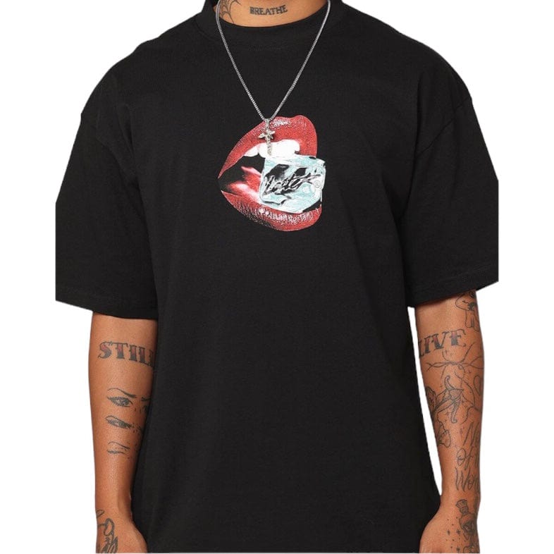 Loiter Cold Lips Tee (Black)