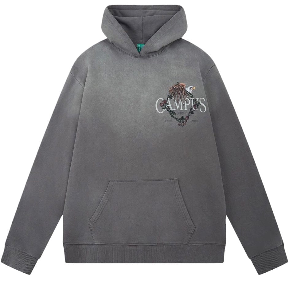 Campus Goods Dreamcatcher Hoodie (Sun Fade Wash Grey) CG-H24-10