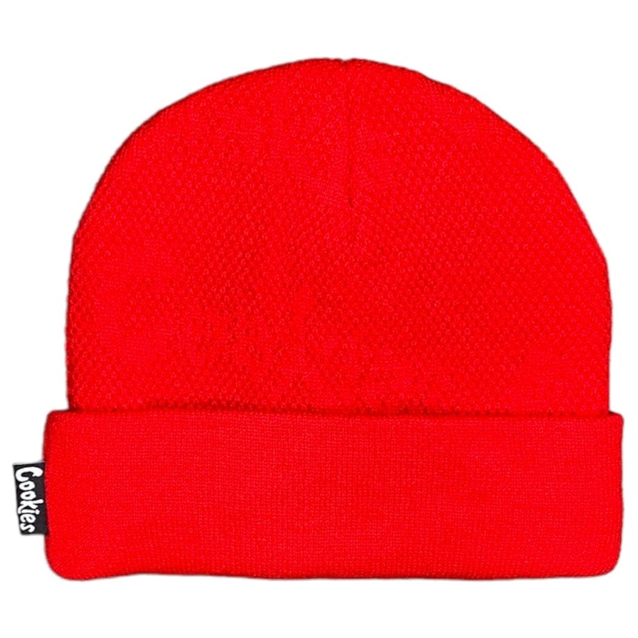 Cookies Monaco Honeycomb Knit Beanie (Red) 1556X5652