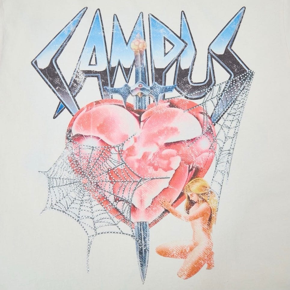 Campus Goods Broken Web Tee (Cream) CG-H25-032