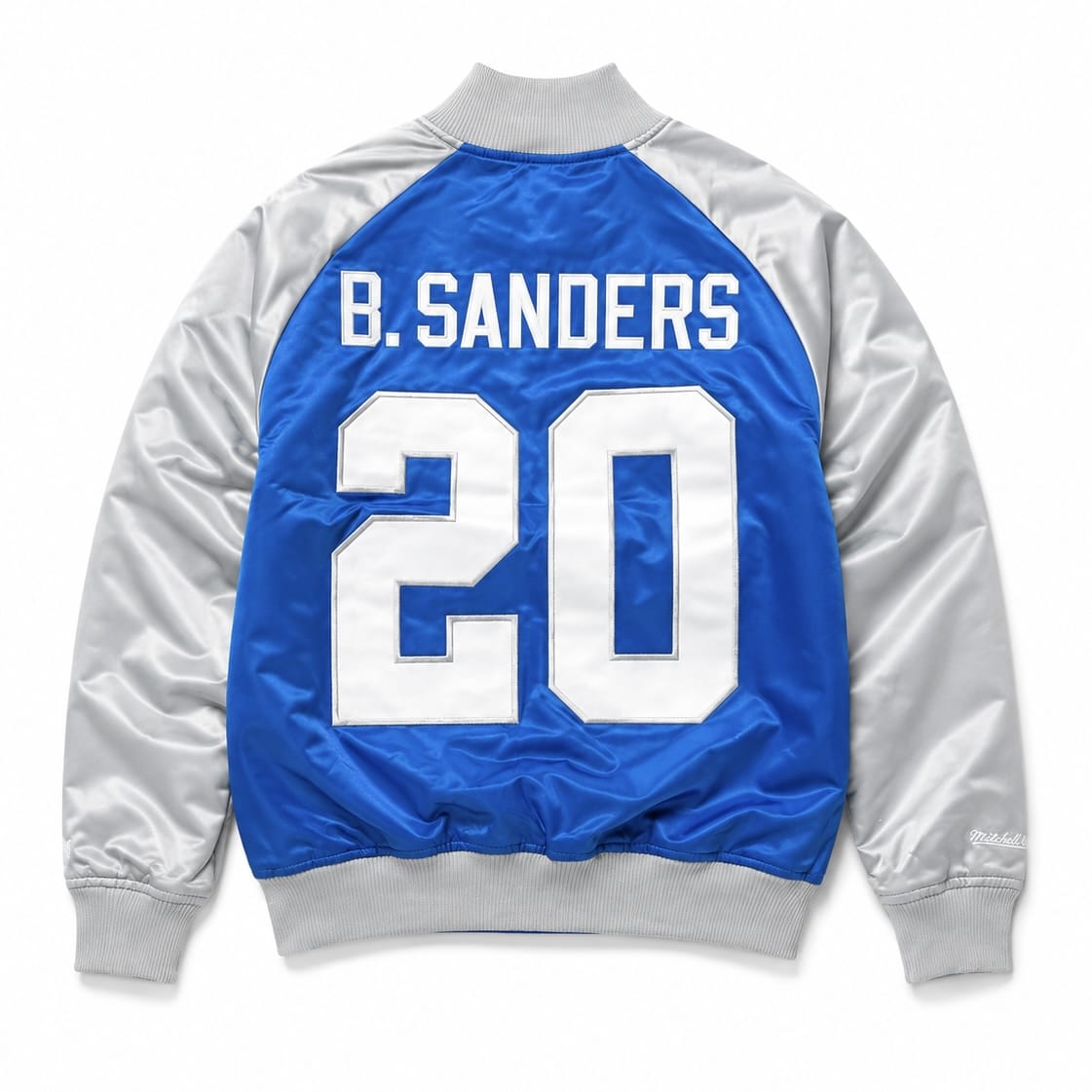Mitchell & Ness NFL Detroit Lions Player Lightweight Satin Jacket (Blue/Grey)
