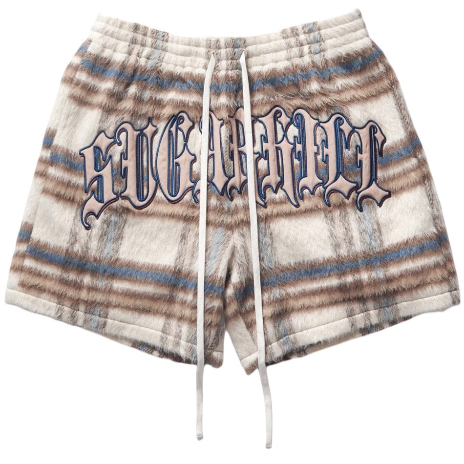 Sugar Hill "Tudor" Mohair Shorts (Tan Plaid) SH24-SUM2-27