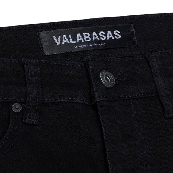 Valabasas YingYang Stacked Flare Denim Jean (Black/Black) VLBSST011