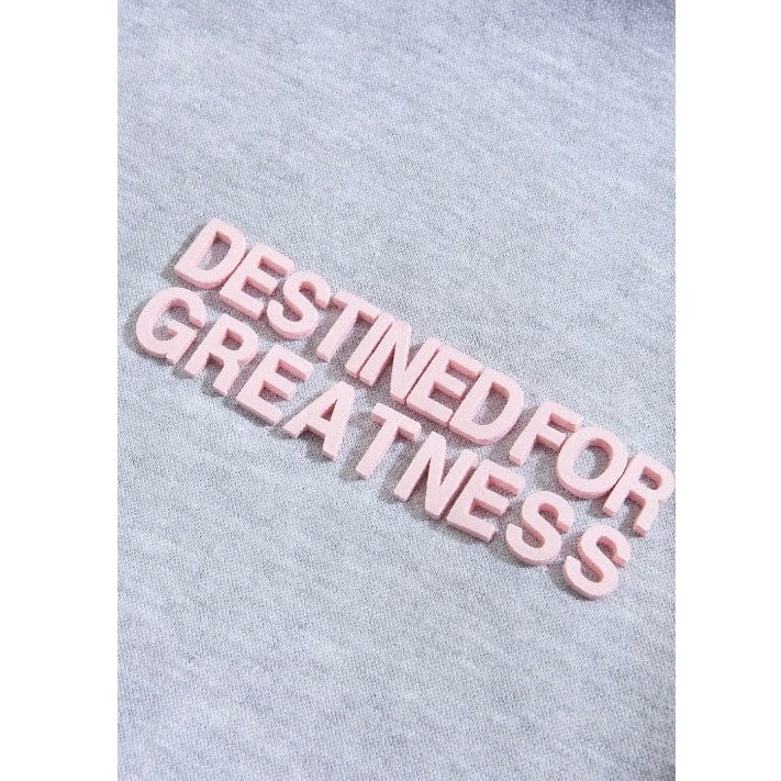 Kids Destined For Greatness Pullover Hoodie (Heather Grey)