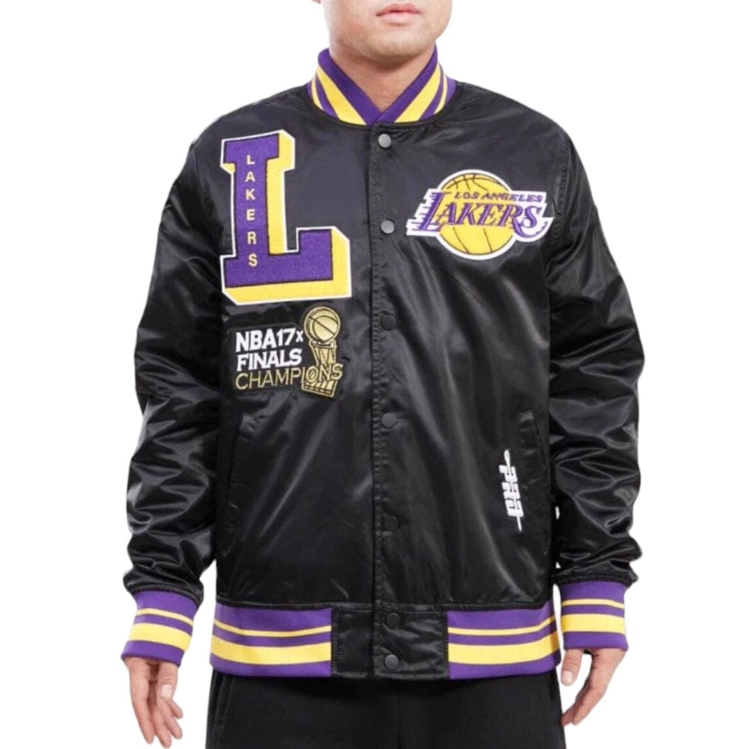 Pro Standard Los Angeles Lakers Mash Up Satin Jacket (Black) BLL654292