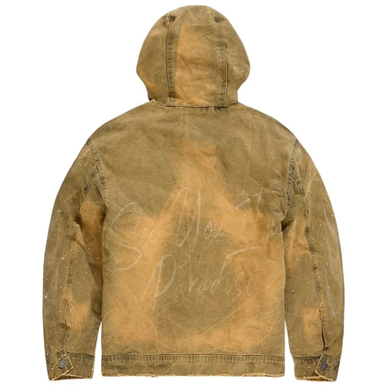 See You In Paradise Ashes to Ashes Hooded Work Jacket (Wheat) 91670