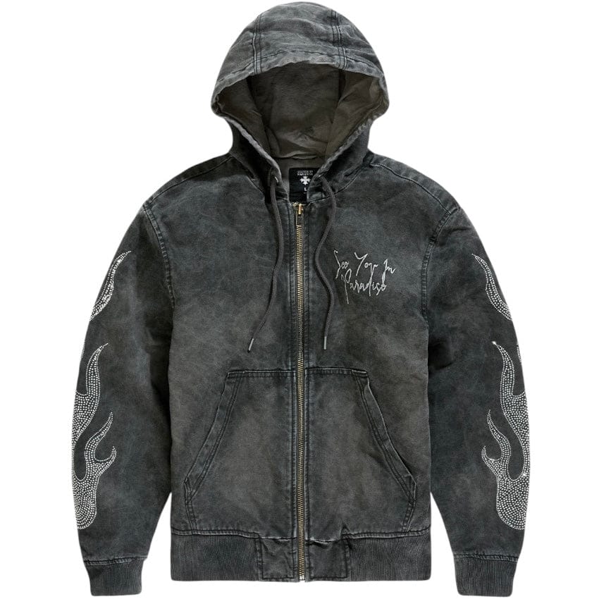 See You In Paradise Eternal Flame Hooded Work Jacket (Vint. Charcoal) 91669