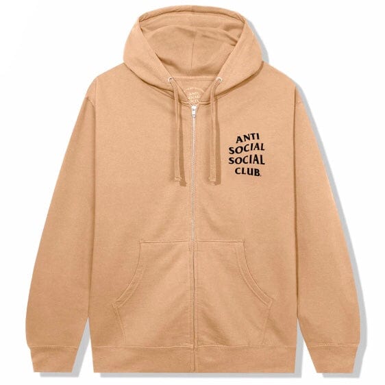 Anti Social Social Club Mind Games Zip-Up Hoodie (Sandstone)