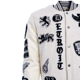 Jordan Craig Motown Varsity Jacket (Cream) 91651