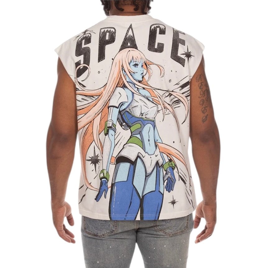 Billionaire Boys Club BB Space Sleeveless Knit (White) 851-3312