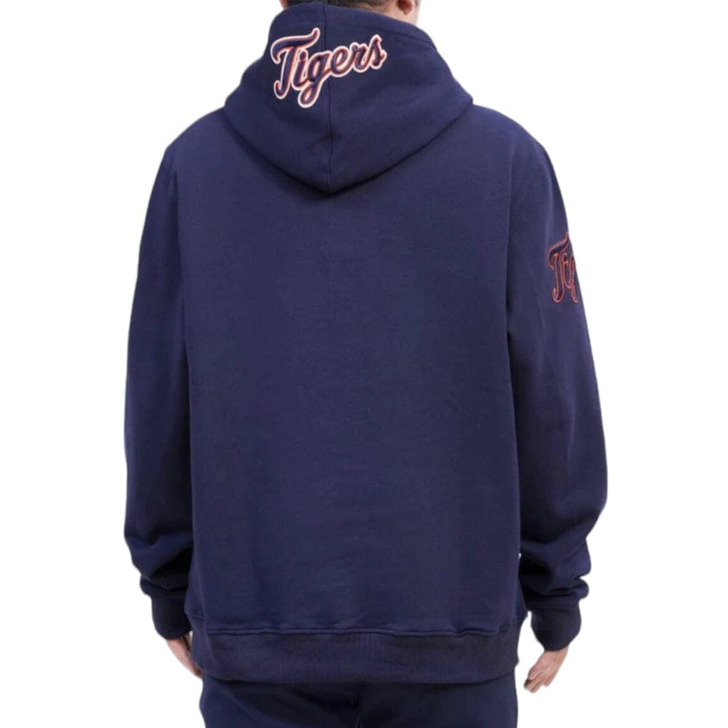 Pro Standard Detroit Tigers Old English Fleece Pullover Hoodie (Midnight Navy)