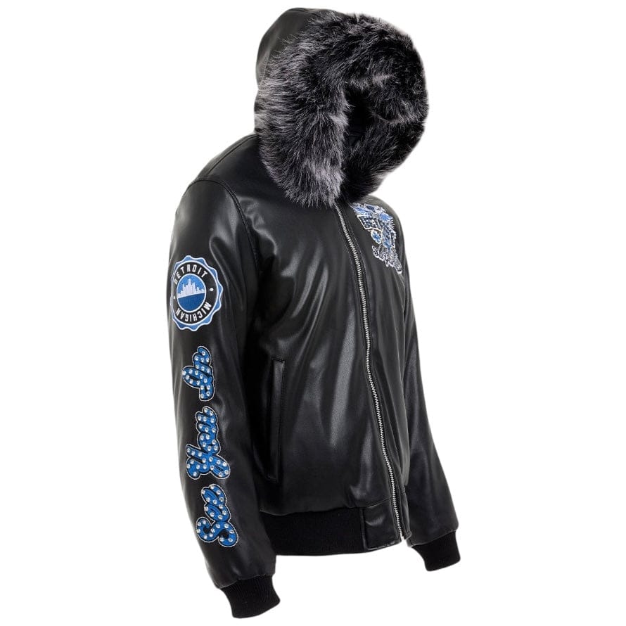 See You In Paradise Motor City Hooded Bomber Jacket (Black) 91746