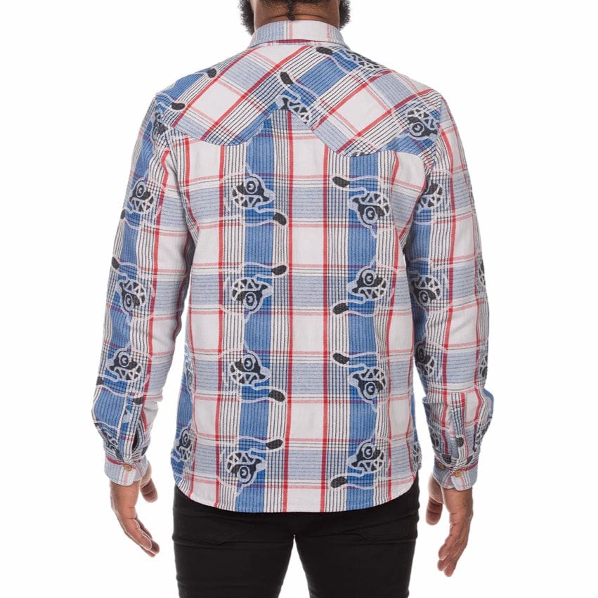 Ice Cream Harry Long Sleeve Woven Shirt (Strong Blue) 441-1600