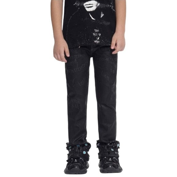 Kids Valabasas Ion Stacked Denim (Black Waxed) VPLAY-VJ3-1058