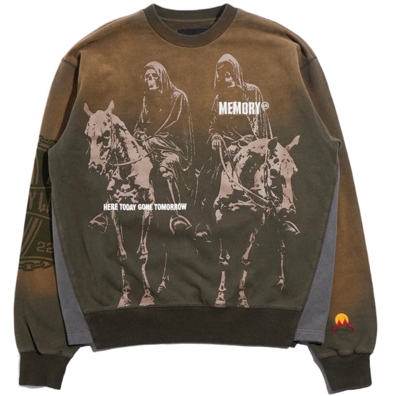 Memory Reapers Flare Crewneck (Olive) ML-HO24-201