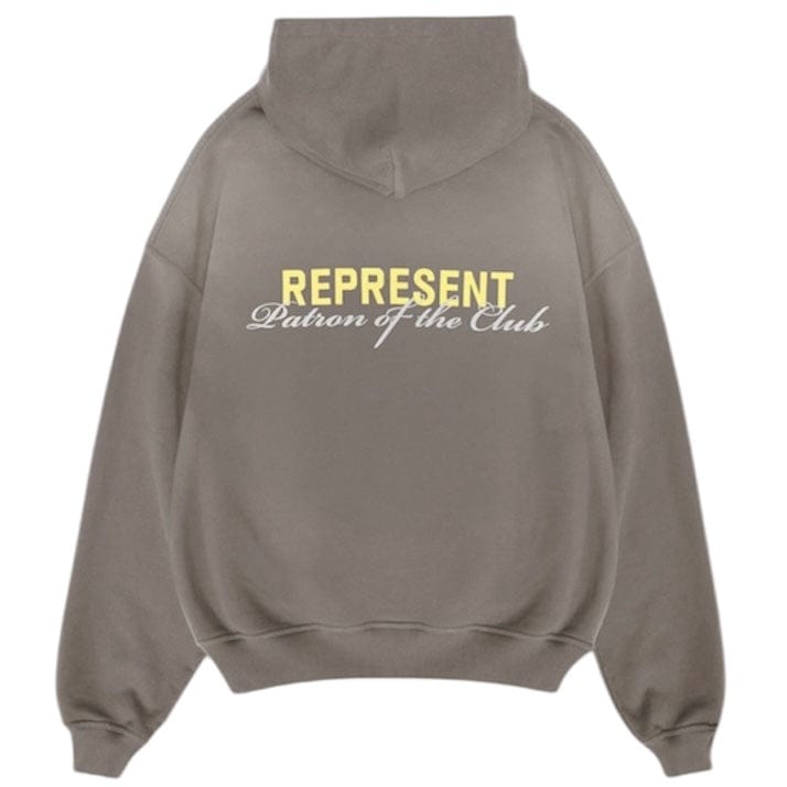 Represent Patron Of The Club Hoodie (Washed Olive) MLM4270-16