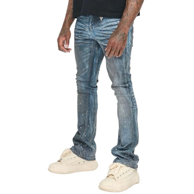 Valabasas Astonished Stacked Denim (Dark Dirty Blue) VLBS-VJ3-1031