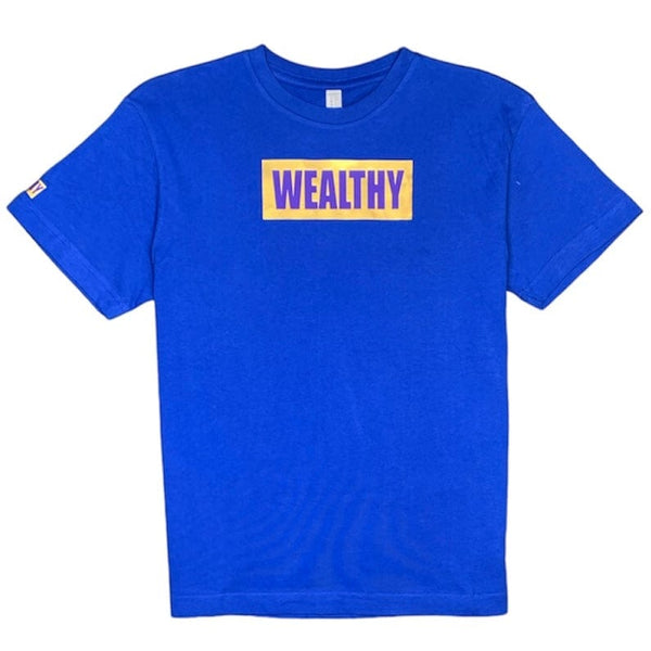 Kid's Wealthy T-Shirt (Royal/Gold/Purple) - WEA03