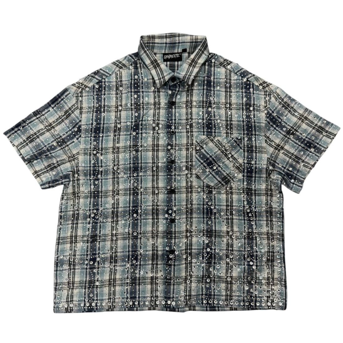 The Syndicate Milano Short Sleeve Flannel (Blue)